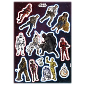 KOMAR Dekosticker »Star Wars Heroes Villains«