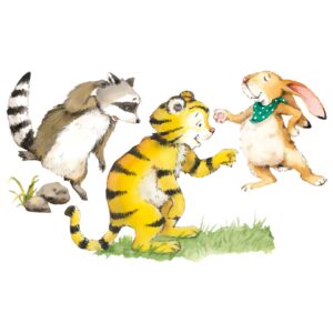 Wandtattoo Kinderzimmer Kleiner Tiger - Freunde Set