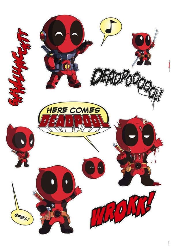 Wandtattoo Deadpool Cute