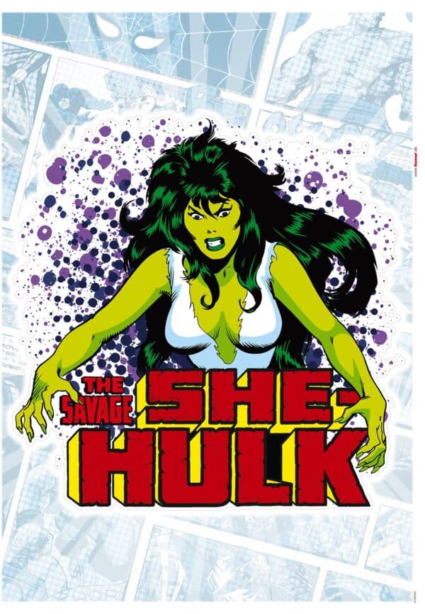 Wandtattoo She-Hulk Comic Classic