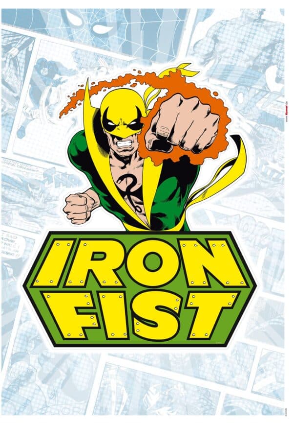 Wandtattoo Iron Fist Comic