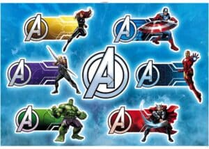 Wandtattoo Avengers Plates