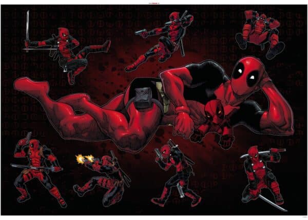 Wandtattoo Deadpool Posing