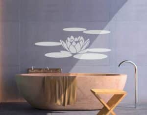 Wandtattoo Badezimmer No.UL68 Seerose