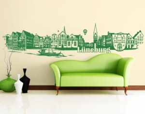 Wandtattoo Architektur & Skyline No.FB83 Lüneburg Skyline Wandtattoo