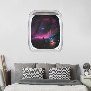 Wandtattoo Kinderzimmer Fenster Flugzeug Nebel des Orions