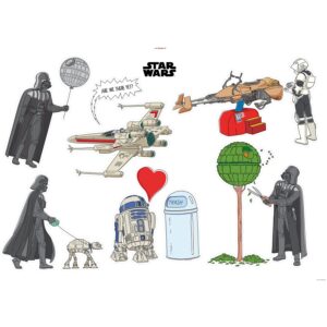Komar Deko-Sticker Star Wars Treatment 100 x 70 cm gerollt