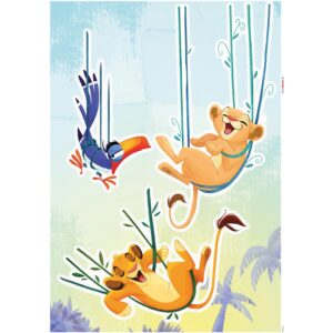 Komar Deko-Sticker Lion King Relax 50 x 70 cm gerollt