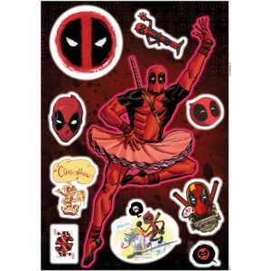 Komar Deko-Sticker Deadpool Derppool 50 x 70 cm