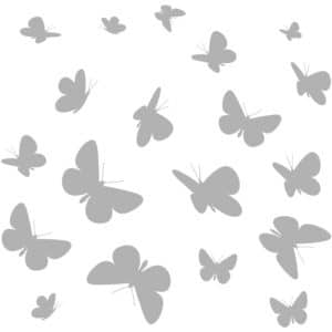 Komar Fenstersticker Schmetterlinge 31 cm x 31 cm