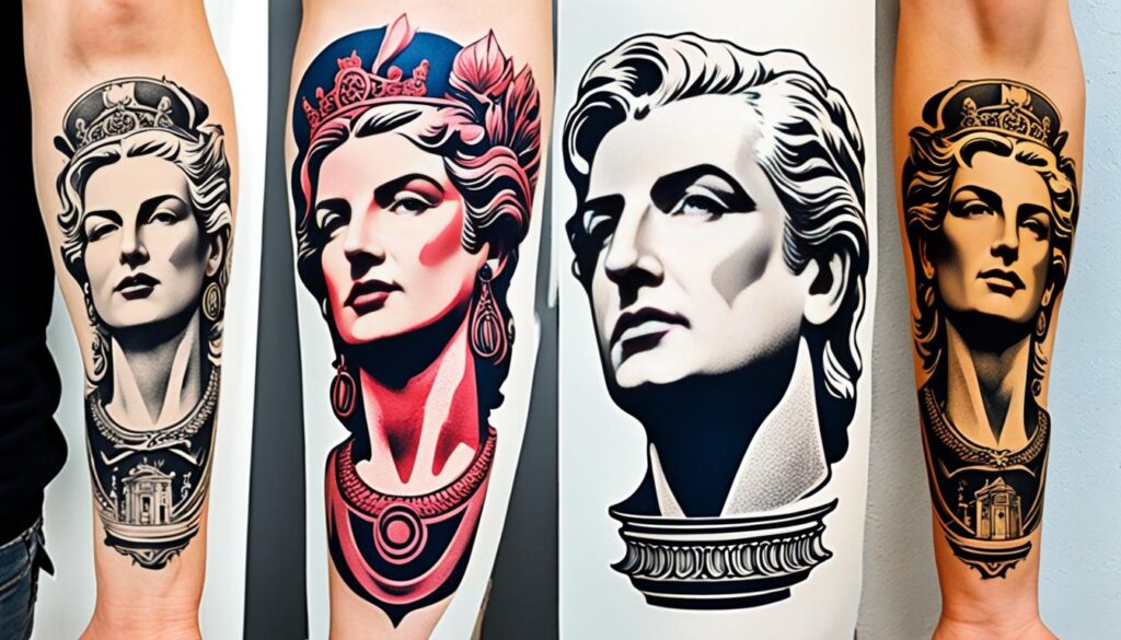 Moderne und klassische Wandtattoos