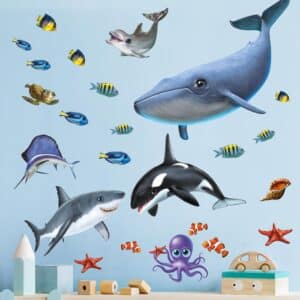 Wandtattoo 25-teilig Animal Club International - Tiere im Meer