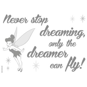 Wandtattoo Kinderzimmer Disney - Never stop dreaming