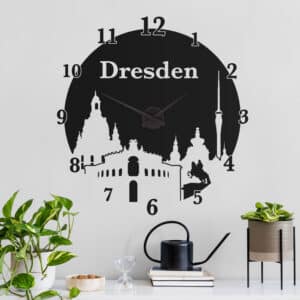 Wandtattoo-Uhr Dresden
