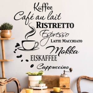 Wandtattoo Küchenspruch Erlesene Kaffeesorten