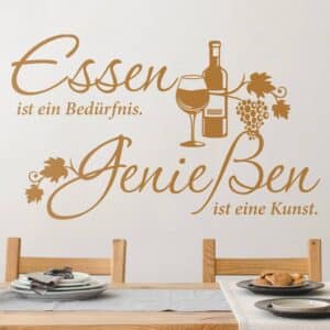 Wandtattoo Küchenspruch Essen und Genießen