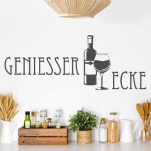Wandtattoo Küchenspruch Geniesser-Ecke