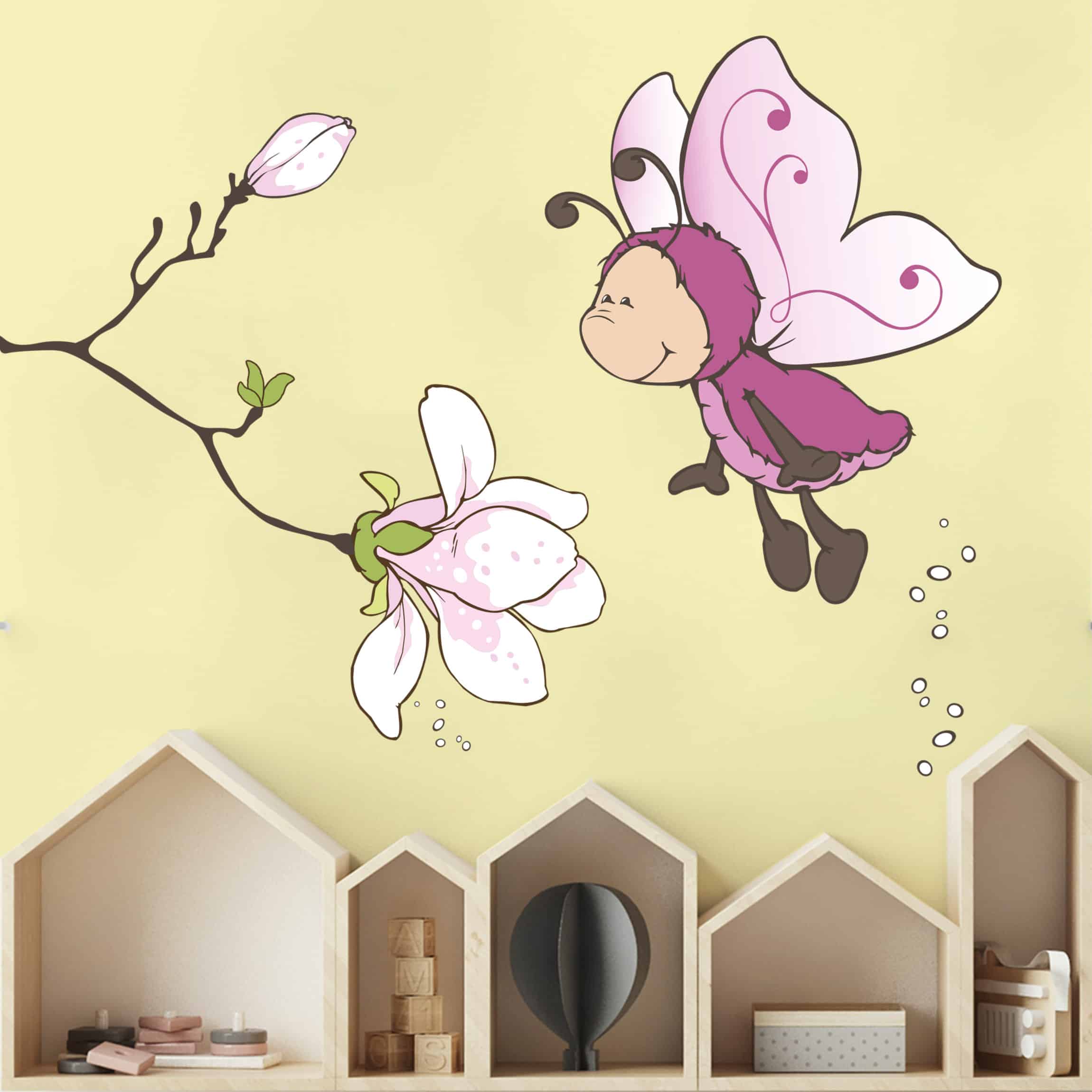 Wandtattoo NICI - Vivian mit duftender Magnolie