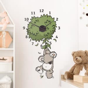 Wandtattoo Kinderzimmer NICI - Wild Friends Koala Uhr