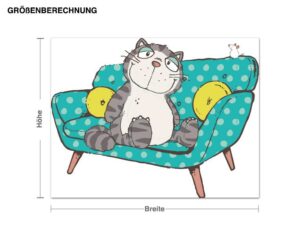 Wandtattoo Kinderzimmer NICI - Cool Cats Katze Lazy