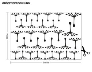 Wandtattoo Blumen Ergänzungsset Pusteblumen Schirmchen