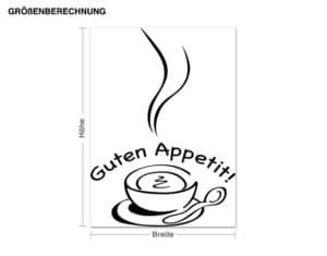 Wandtattoo Küchenspruch Guten Appetit!