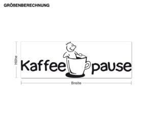 Wandtattoo Küchenspruch Kaffeepause