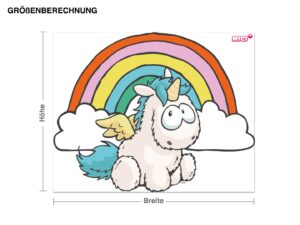 Wandtattoo Kinderzimmer NICI - Rainbow Flair mit Regenbogen