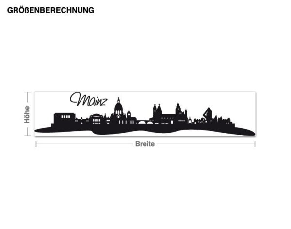Wandtattoo Architektur & Skyline Skyline Mainz