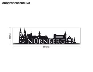 Wandtattoo Architektur & Skyline Skyline Nürnberg