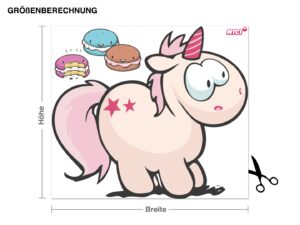 Wandtattoo Kinderzimmer NICI - Theodor & Rainbow Flair mit Eis