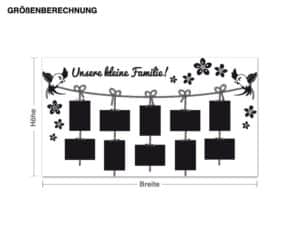 Wandtattoo Spruch Unsere kleine Familie