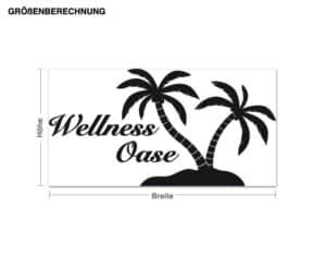 Wandtattoo Badezimmer Wellness-Oase