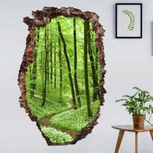3D Wandtattoo Romantischer Waldweg