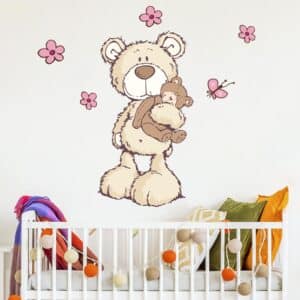 Wandtattoo Kinderzimmer NICI - Classic Bears - Kuschelzeit