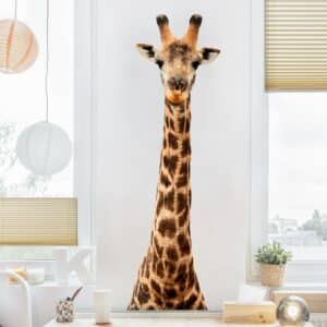 Wandtattoo Kinderzimmer Giraffenkopf