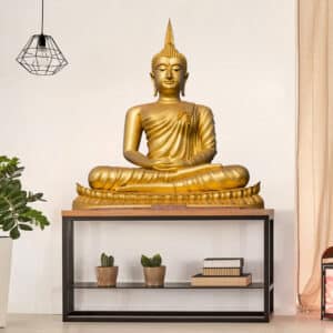 Wandtattoo Spirituell Goldener Buddha