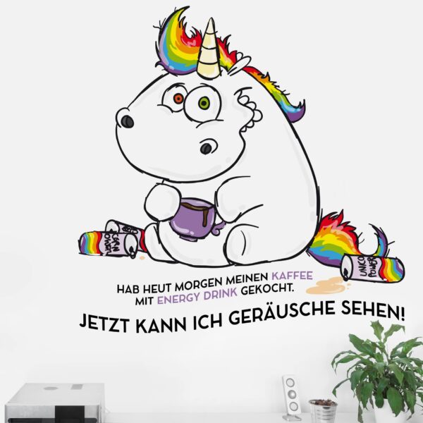 Wandtattoo Kinderzimmer Pummeleinhorn - Geräusche sehen