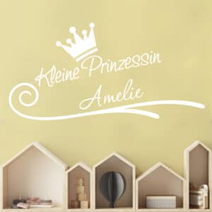 Wunschtext-Wandtattoo Kinderzimmer Wunschtext-Kleine Prinzessin