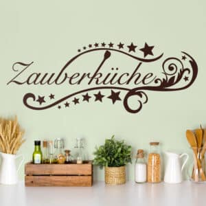 Wandtattoo Küchenspruch Zauberküche 2